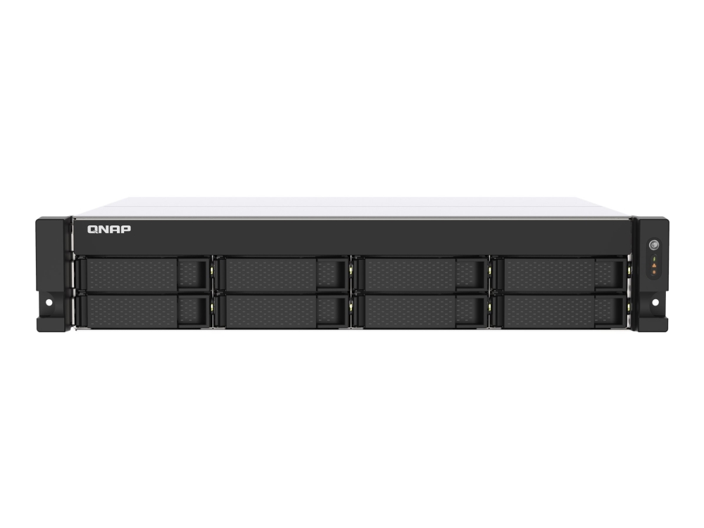QNAP TS-873AeU-4G NAS-server 8 fack 2U rackmonterad AMD Ryzen V1500B 4 GB