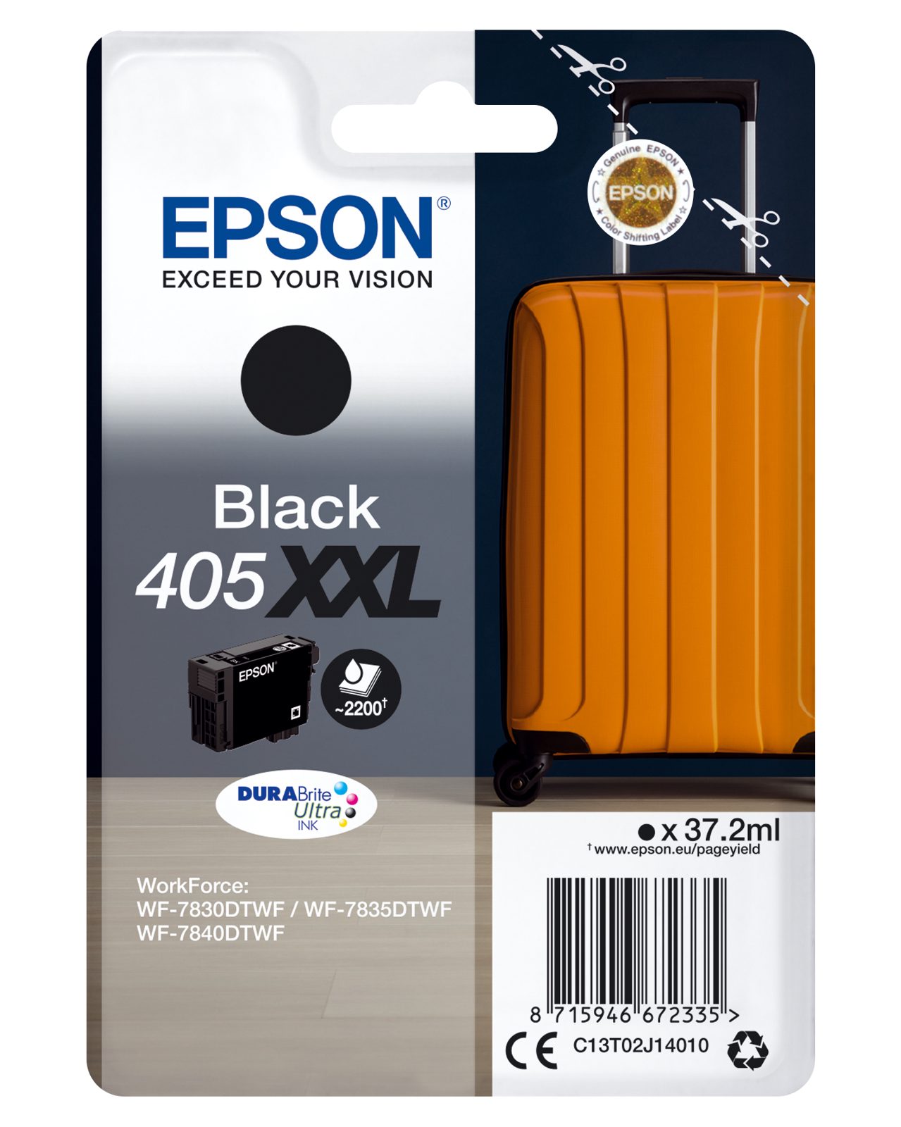 Epson T405 XXL, svart bläckpatron, bild 4