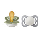 BIBS Pacifier Supreme Latex stl1 Sage GLOW/Cloud GLOW, 2 st