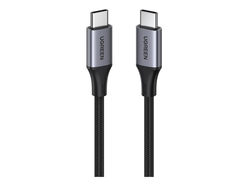 Ugreen USB-C till USB-C-kabel 240W PD, 5A, 2m - Grå