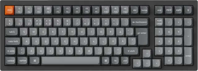 Keychron K4 Max Super Red trådlöst gamingtangentbord