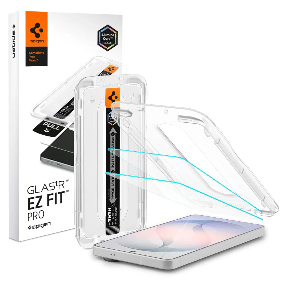 Spigen Glas.tR EZ Fit Pro AC antireflexbehandlat härdat glas, 2-pack för Samsung Galaxy S26