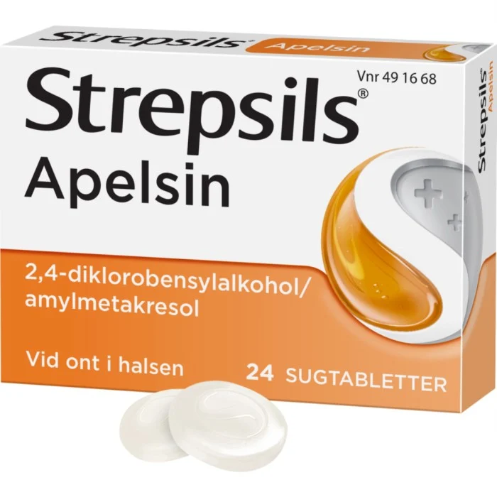 Strepsils Apelsin Sugtablett 24 st