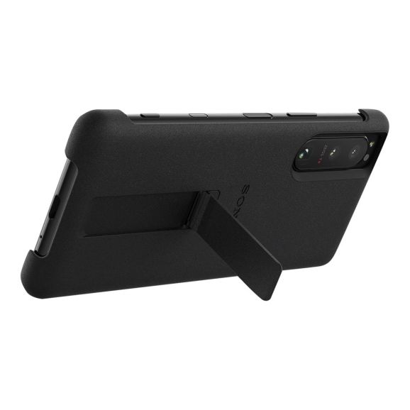 Sony Xperia 5 III Style Cover fodral med stativ (svart), bild 2