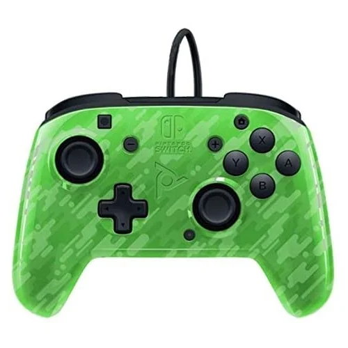 PDP Face-off Deluxe Switch Controller + Audio Camo Green