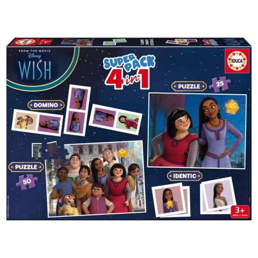 Educa: Disney Wish - Superpack 4 i 1