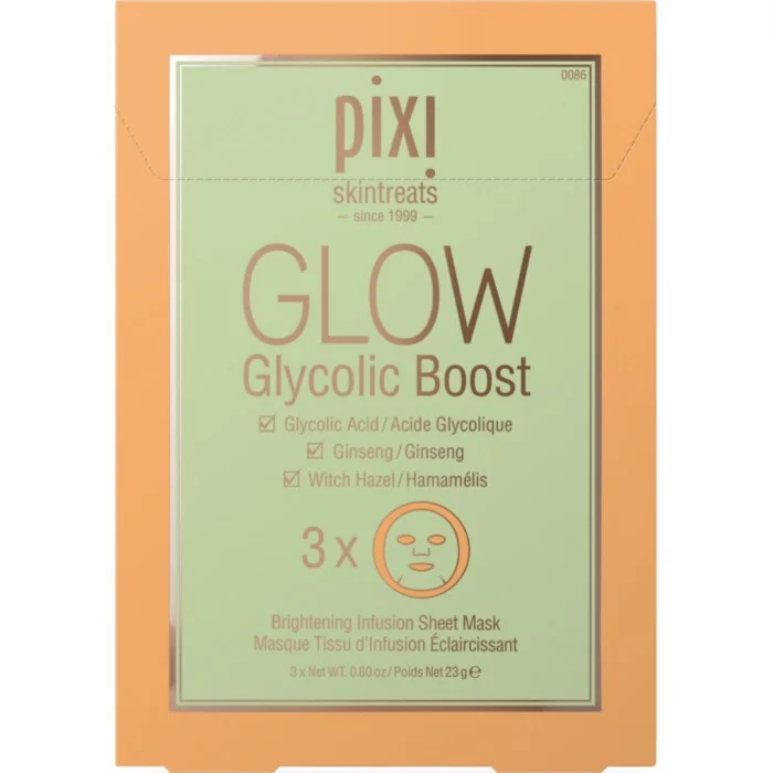 Pixi GLOW Glycolic Boost Sheet Masks 3Pcs 3 pcs, bild 2