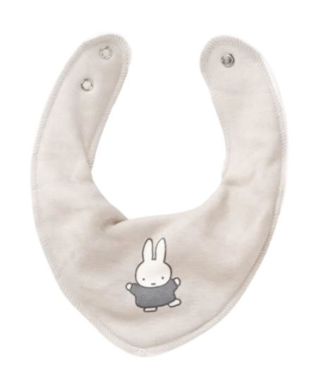 Miffy dregglis/bib, grå