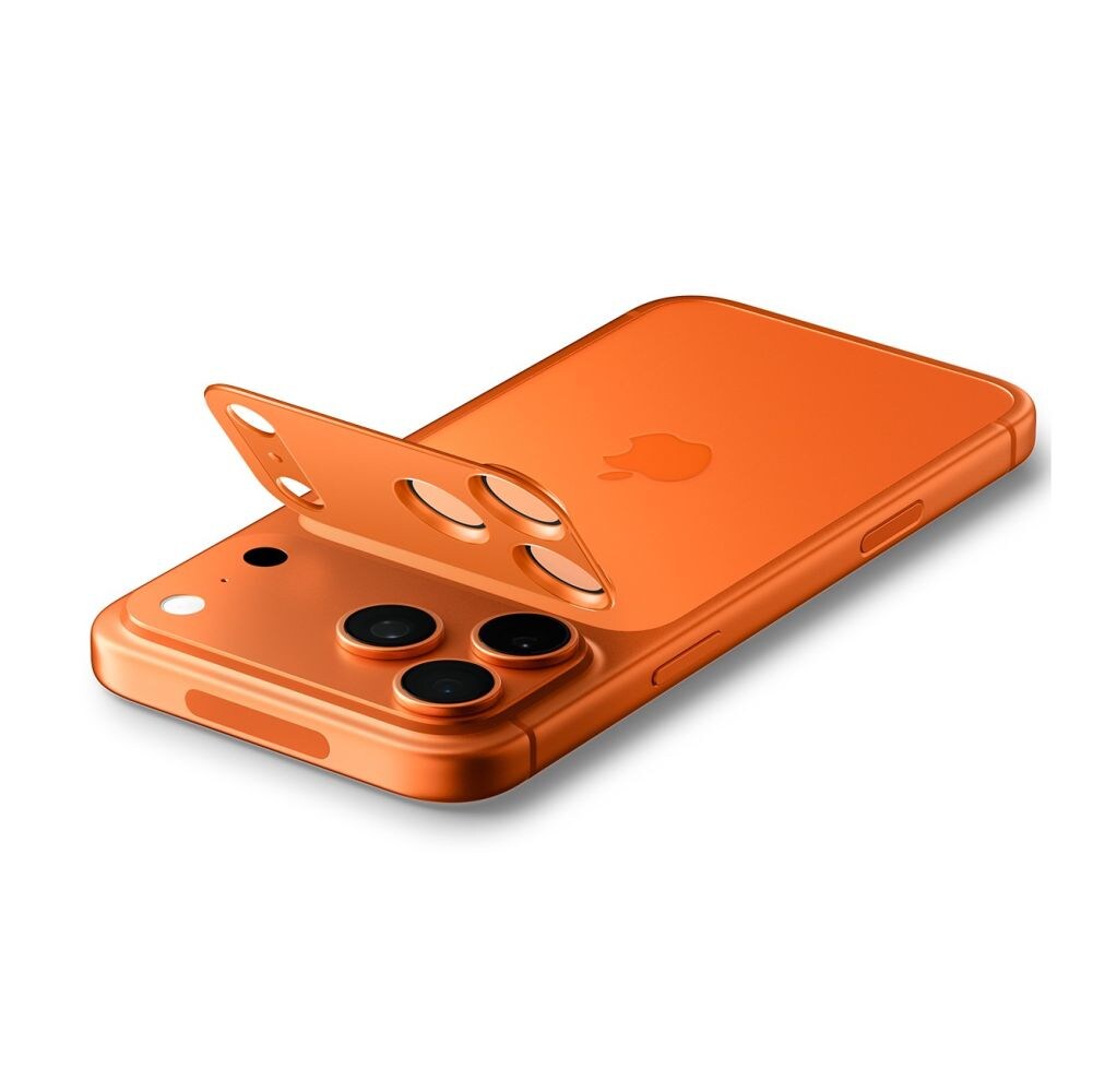 Spigen Optik Pro XL kameraglas för iPhone 17 Pro – Orange, bild 4