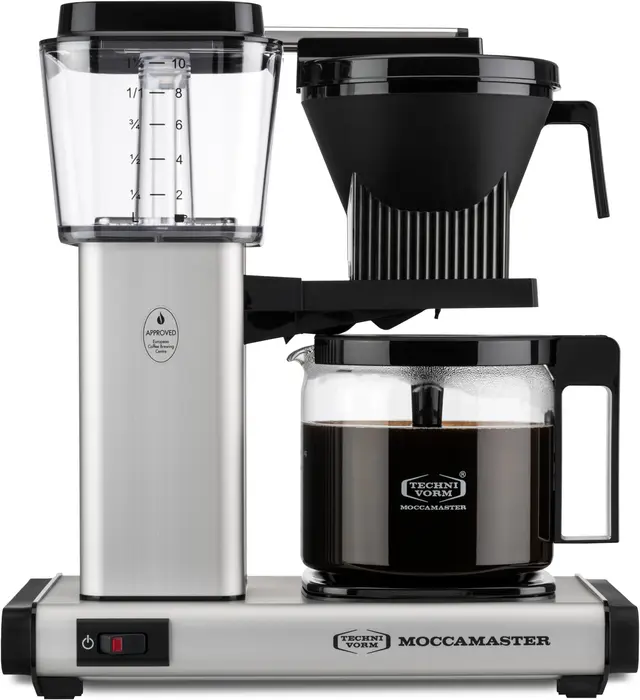 Moccamaster One Switch kaffebryggare, matt silver