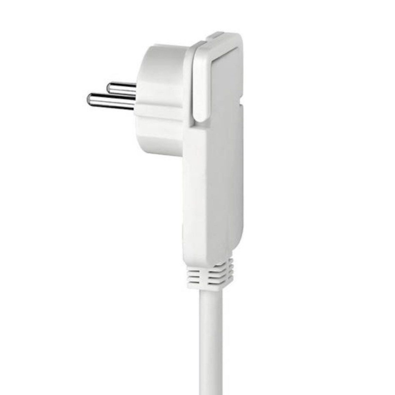 Brennenstuhl Förlängningskabel med platt stickpropp vit 2 m, bild 4
