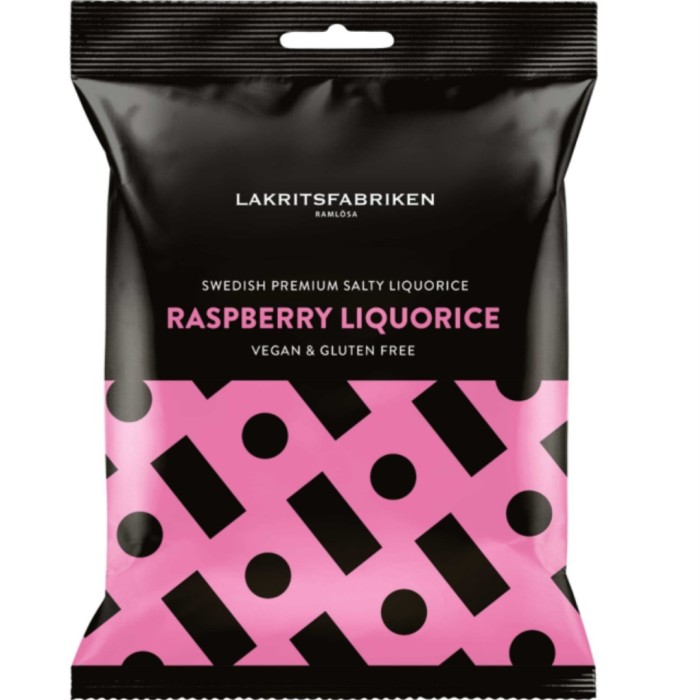 Lakritsfabriken Premium White Salty Raspberry Liquorice 100 g