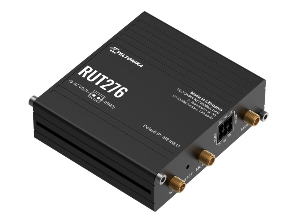 Teltonika RUT276 industrirouter RedCap 5G WiFi 4 dual SIM