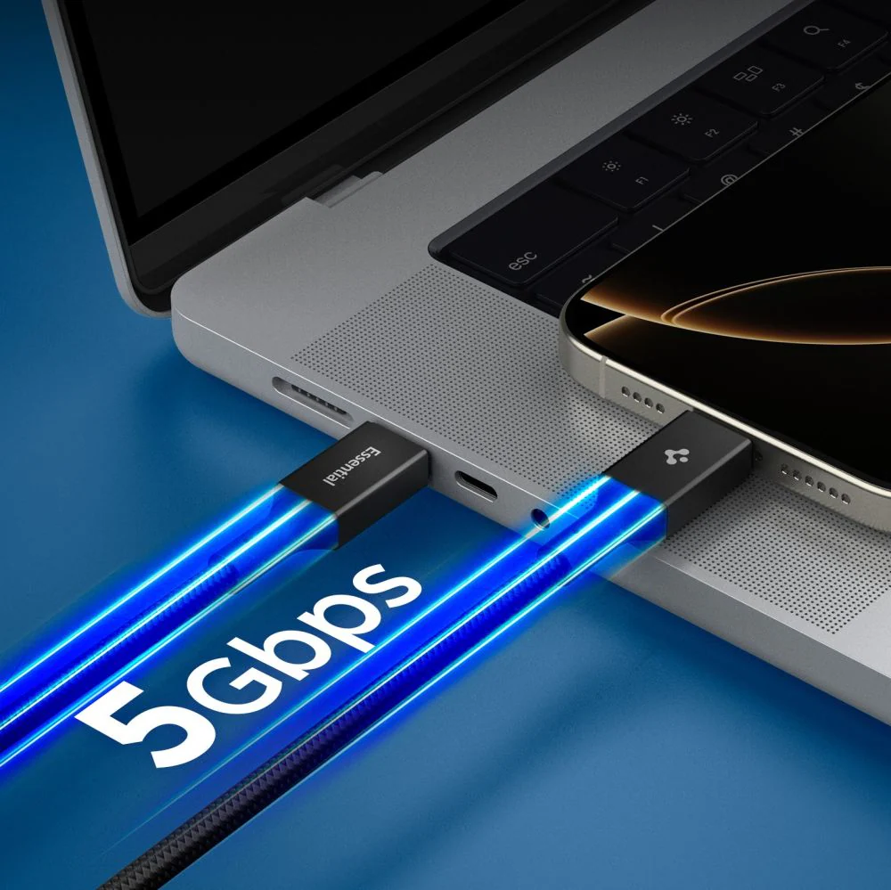 Spigen EB10010CC 100 W, 100 cm kabel – svart, bild 5