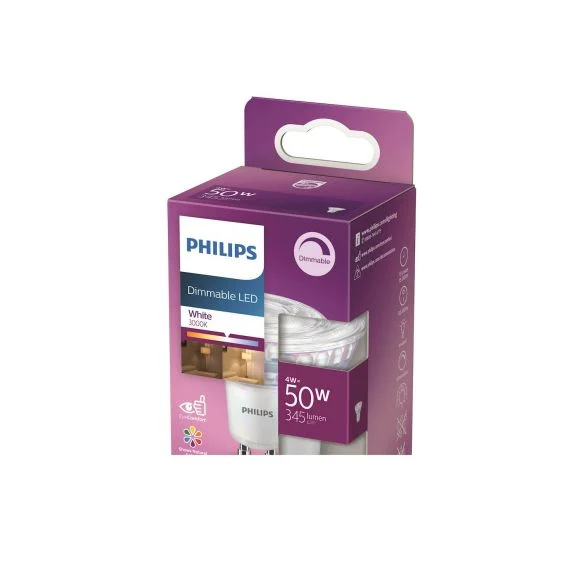 Philips Dimbar LED-Spot GU10 50W - Varmvitt ljus