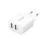Väggladdare Intenso Power Adapter 230V till 2xUSB-A, 24W - Vit