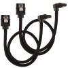 Corsair SATA-kabel Vinklad Svart 30cm 2-pack