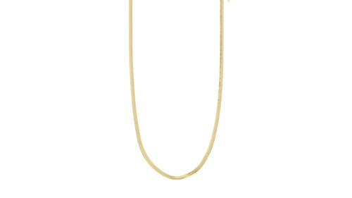 PILGRIM - Joanna Flat Snake Chain Necklace - Gold Plated - 40 cm + 9 cm Extension, bild 3