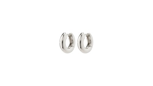 PILGRIM - AICA Chunky Huggie Hoop Earrings - Silver-Plated - 15 mm, bild 3
