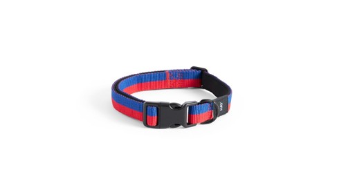 HAY - Dogs Collar Flat - S/M - Red and blue stripe, bild 3