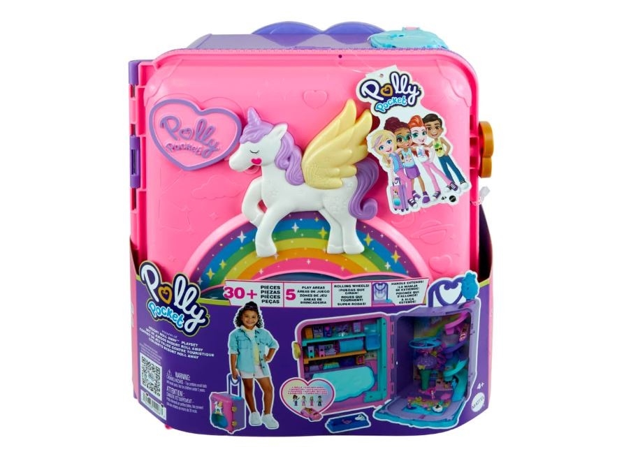 Mattel HKV43 Polly Pocket lekset i resväska Holiday Resort