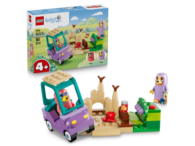LEGO Bluey Mormödrarna Bingo och Bluey 11216