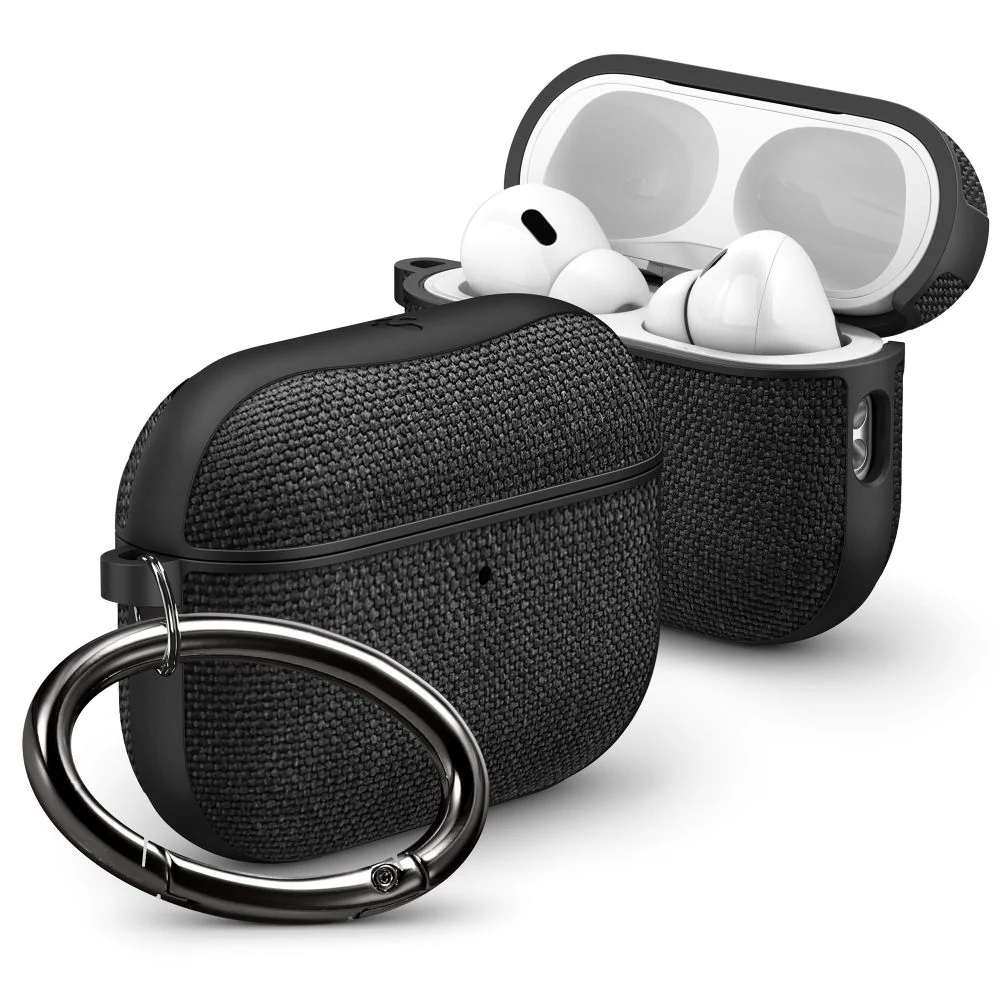 Spigen Urban Fit-fodral för AirPods Pro 3, tyg, polykarbonat, svart