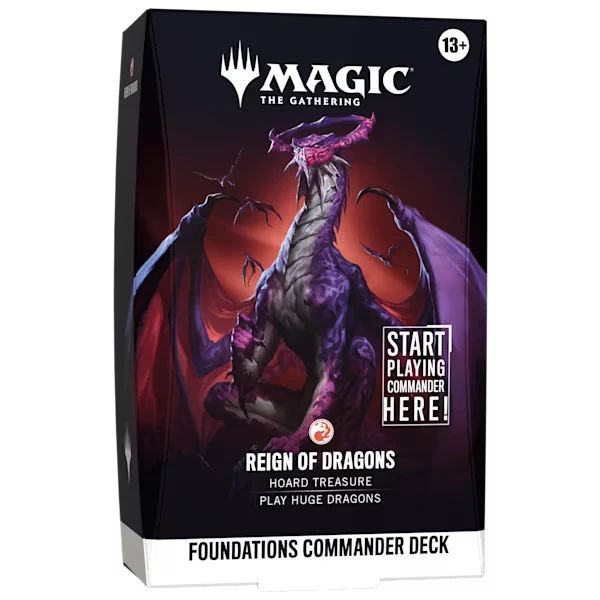 Magic The Gathering Foundations Commander Deck - Reign of Dragons