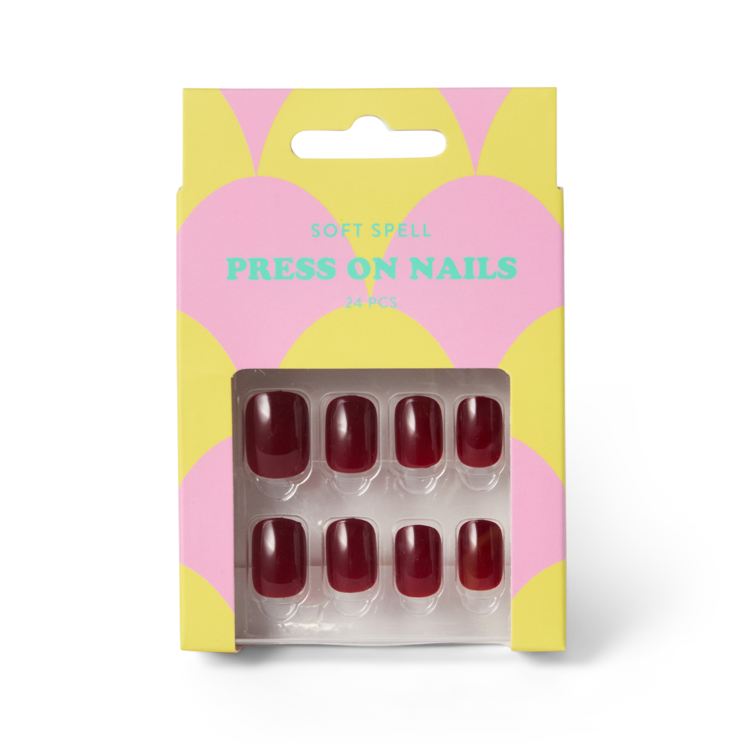 Soft Spell Press On Cherry Noir 24pcs