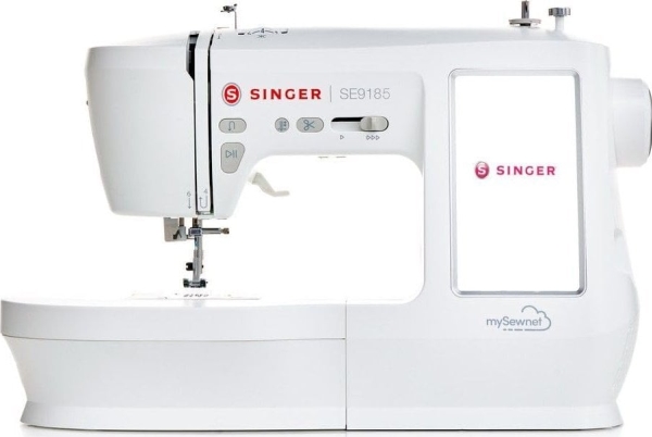 SINGER symaskin broderimaskin SE 9185 WiFi elektrisk ström vit