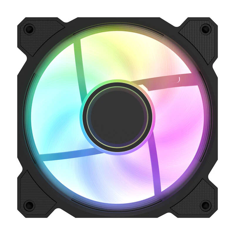 Darkflash DR08 3-in-1 Cooling Fan (Black) - Chassi fläkt - 120mm - Svart med RGB LED - 30 dBA