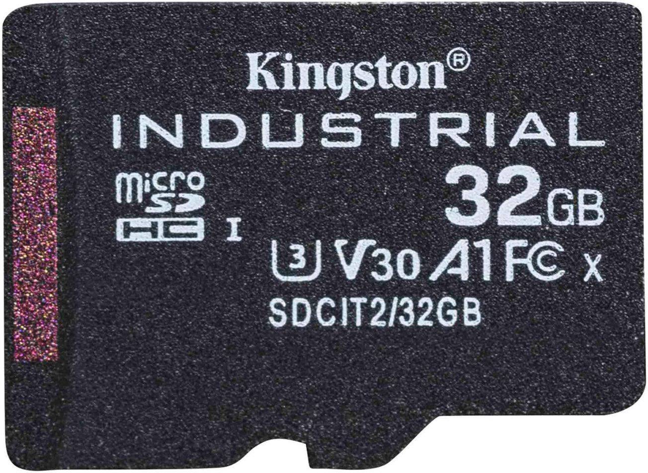 Micro Secure Digital SDHC 32 GB Kingston Industrial pSLC, 100/80 MB/sek, Class 10, UHS-I U3, V30, A1, bild 3
