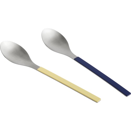 HAY - MVS Serveringssked – 2-pack (Blå & Gul)
