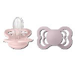 BIBS Pacifier Supreme 2 PACK Silicone Size 2 Blossom/Dusky Lilac