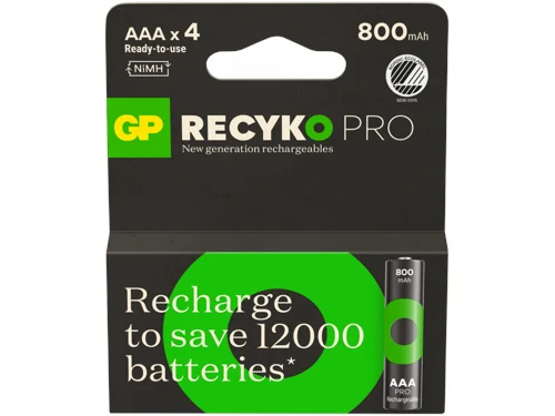 GP - ReCyko Professional NiMH AAA Rechargeable Batteries, 85AAAHCB-2WB4, 4-Pack, bild 2