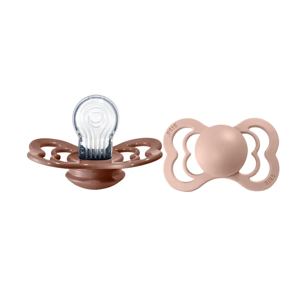 BIBS Napp Supreme Silicone Woodchuck/Blush Size 2 2 st, bild 3