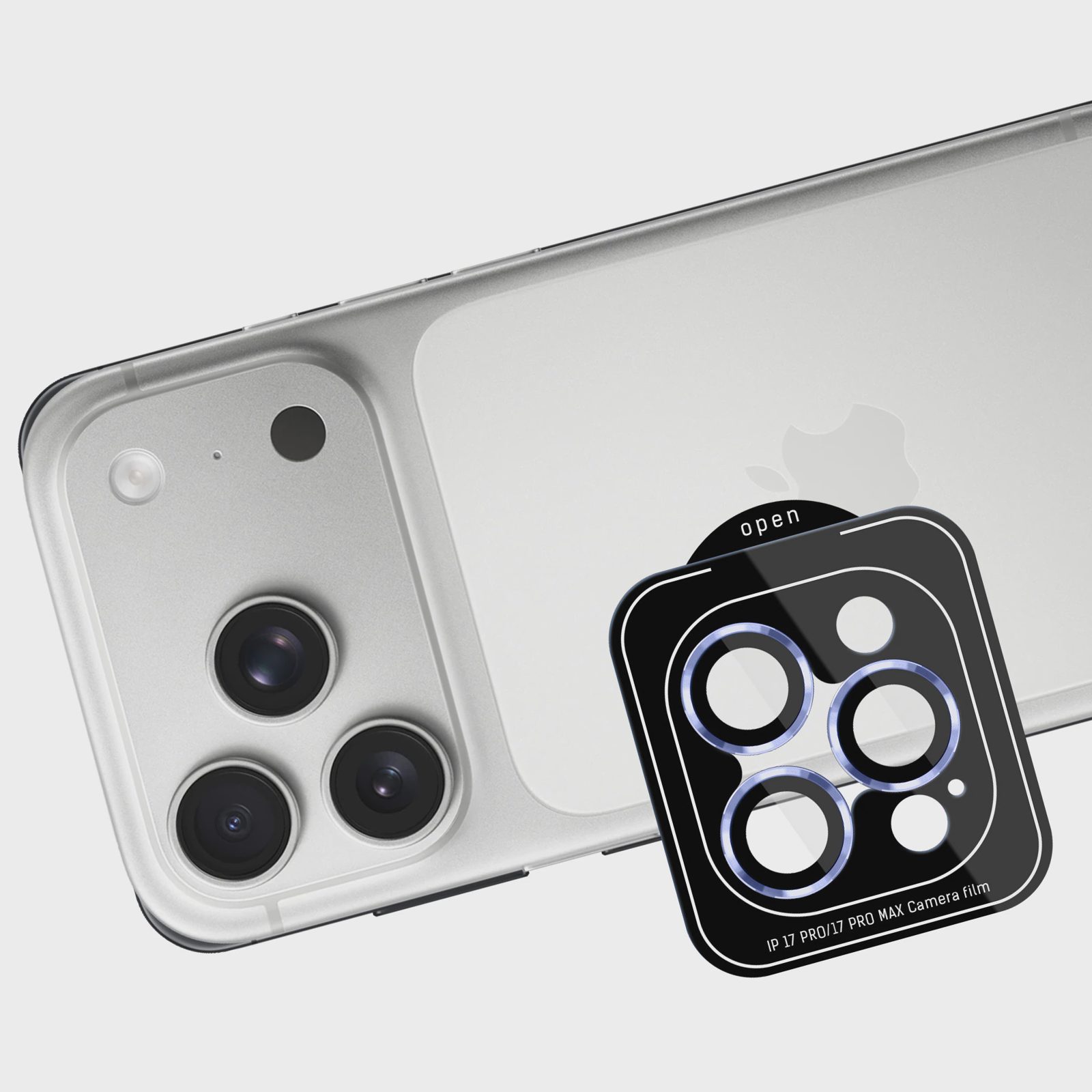 3mk Lens Protection Pro – härdat glas i svart för iPhone 18 Pro / 18 Pro Max – ljusblått, bild 5