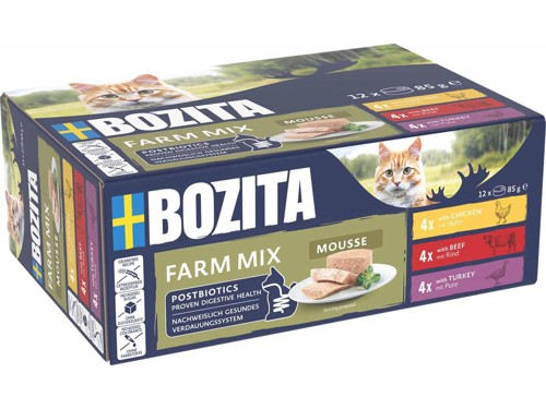 Bozita - Mousse Mixed Farm - 85g, bild 2