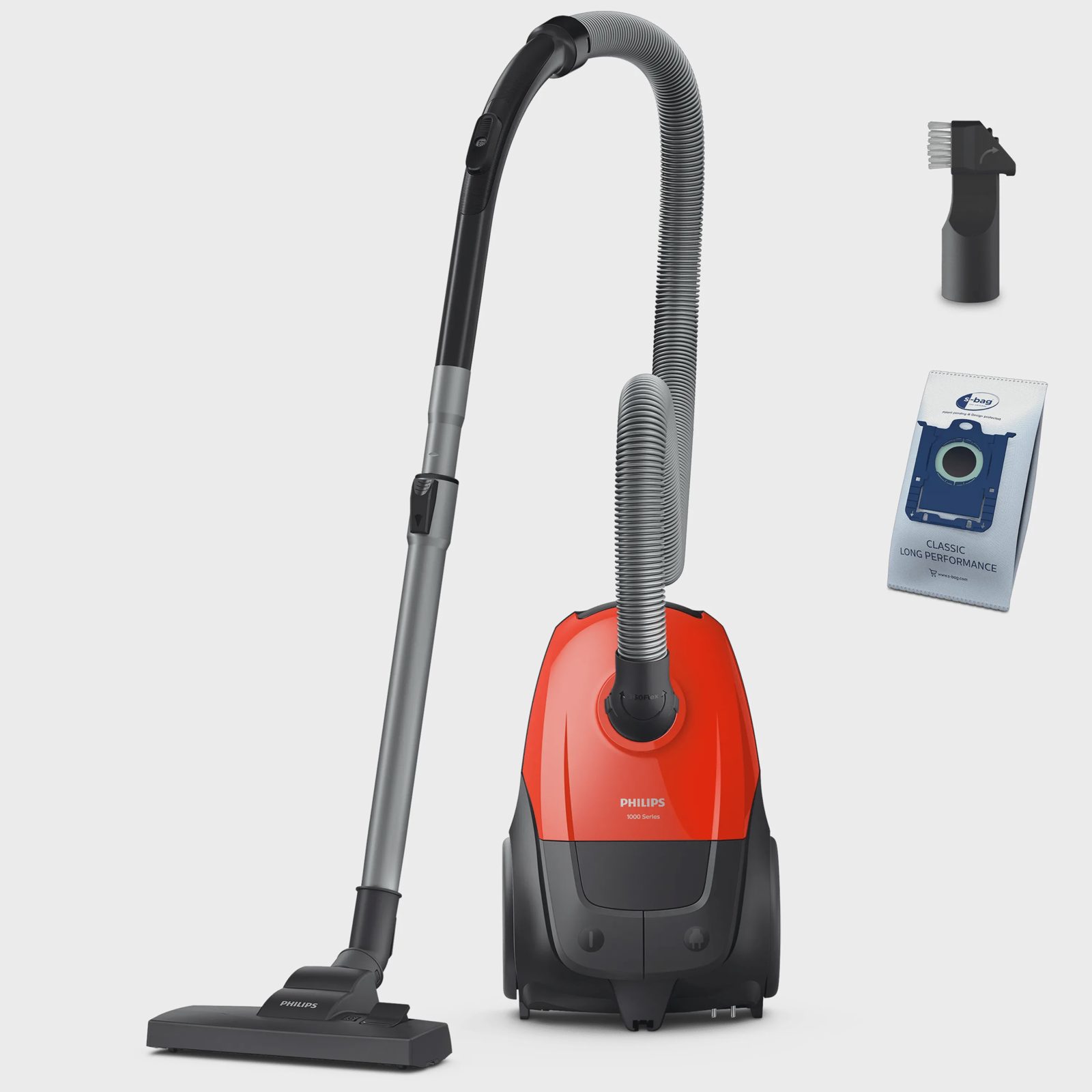 Philips 1000 series XD1111/10, 800 W, Cylinderdammsugare, Torr, Dammpåse, 3 l, HEPA