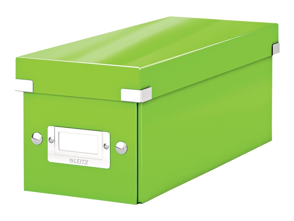 Leitz Click & Store WOW CD - Förvaringsbox för medier - kapacitet: 160 cd (pappersfodral), 30 CD, 60 CD (tunt fodral) - grön
