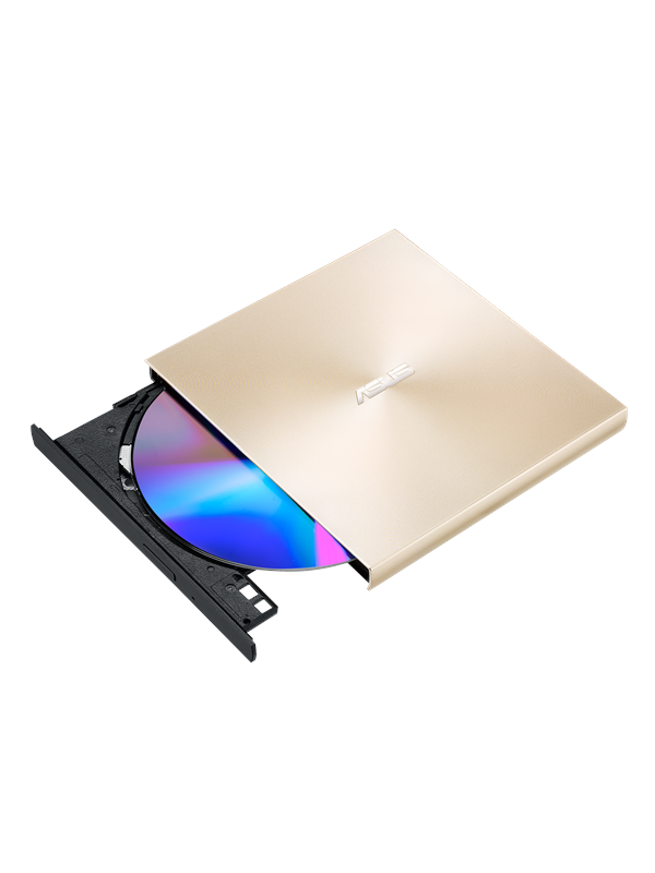 ASUS ZenDrive U8M SDRW-08U8M-U - Diskettstation - DVD±RW (±R DL) - 8x/8x - USB-C - extern - guld, bild 2