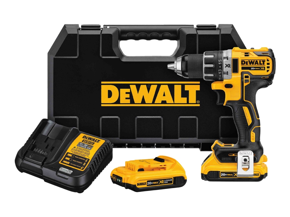 DeWalt DCD791D2-QW borrskruvdragare 18 V 70 N·m, 2 x 2,0 Ah-batterier
