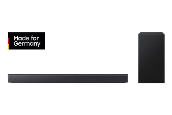 Samsung HW-B460GF, 2.1 kanaler, DTS Virtual:X, Dolby Audio, Adaptiv, Spel, Standard, Surround Sound Expansion, Trådlös, Svart, AAC, AIFF, FLAC, MP3, OGG, WAV
