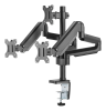 DELTACO ARM-0352 Gasdriven monitorarm för tre skärmar
