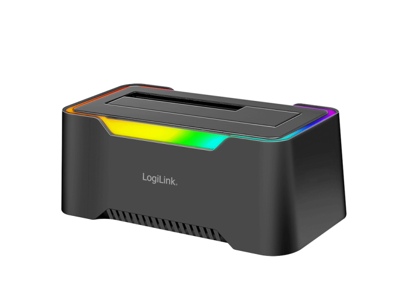LogiLink HDD-dockningsstation LogiLink Quickport USB 3.2 1-port för 2,5/3,5 SATA (QP0035)