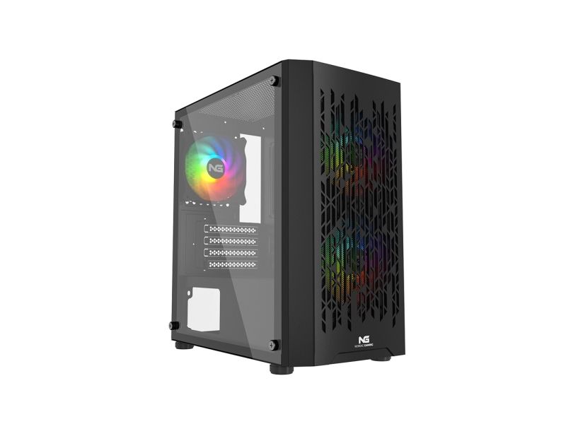 Nordic Gaming NGC-1143, Mini Tower, PC, Svart, micro ATX, Mini-ATX, Spela, Multi