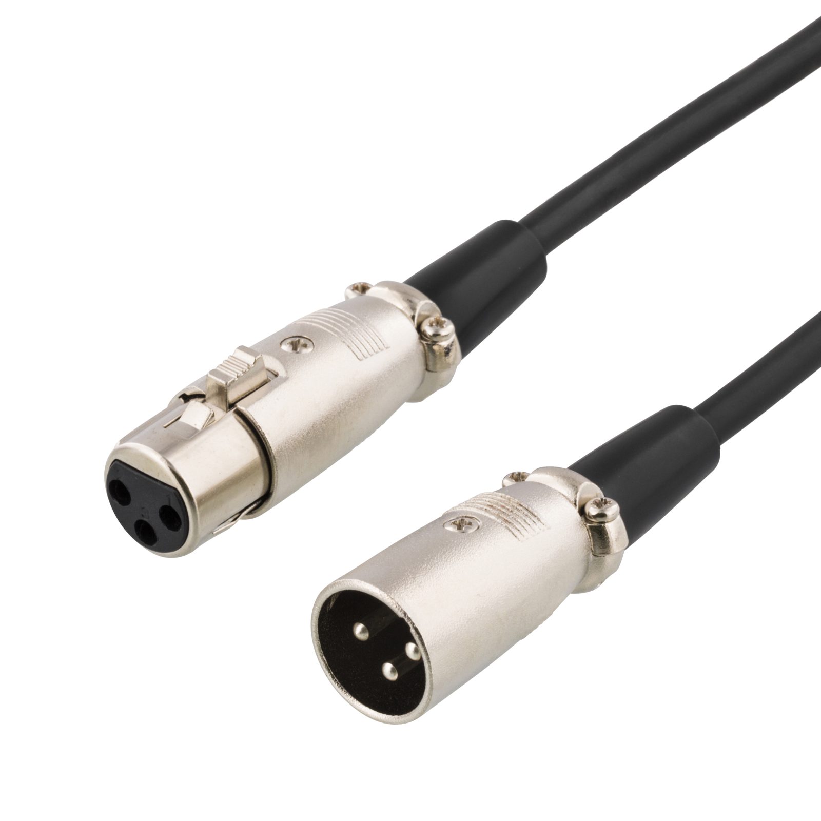 DELTACO Audiokabel XLR ha-ho Svart 2m, bild 4
