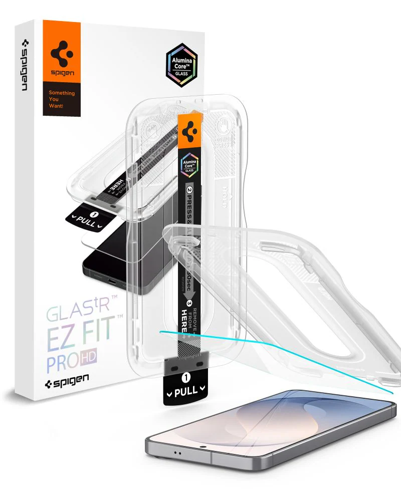 Spigen Glas.tR EZ Fit Pro AC härdat glas till Samsung Galaxy S26 FE