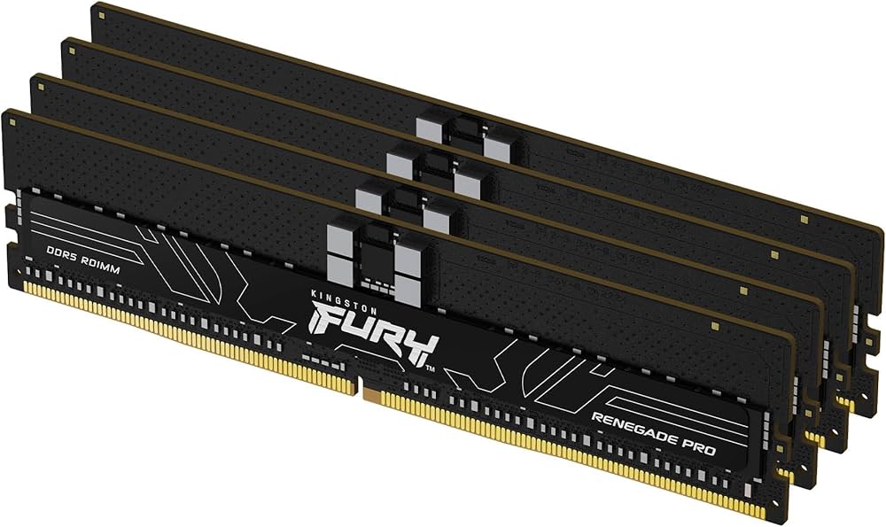 64 GB (4x16GB) DDR5-6000 Kingston FURY Renegade Pro CL32 ECC REG, AMD EXPO