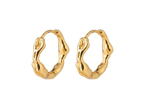 PILGRIM - ZION Small Huggie Hoop Earrings - Gold-Plated - 14 mm, bild 2
